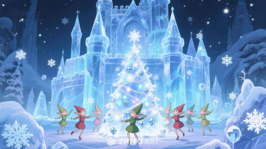 冰雪城堡前的精灵舞会 3
