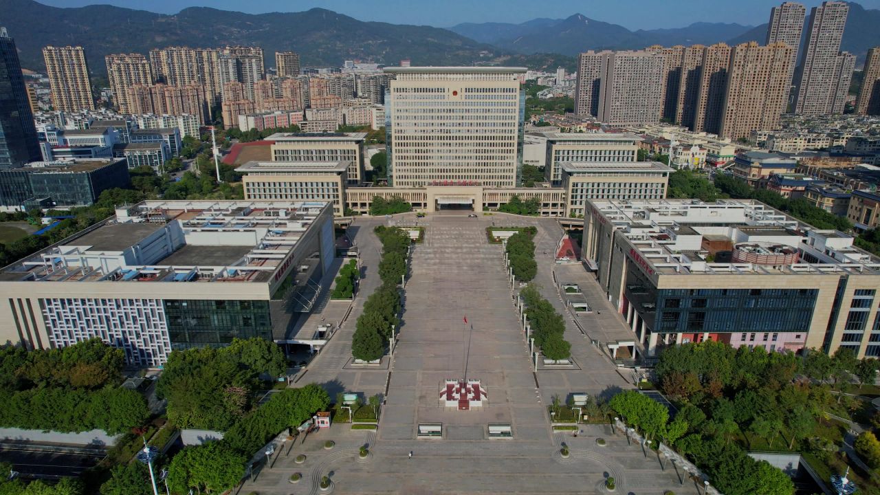航拍福州闽侯县滨江商务中心 7