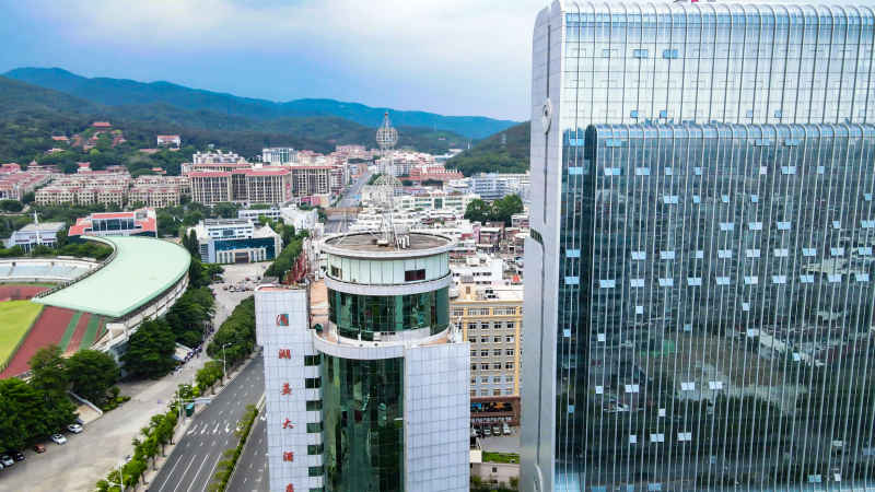 福建泉州城市风光航拍图 