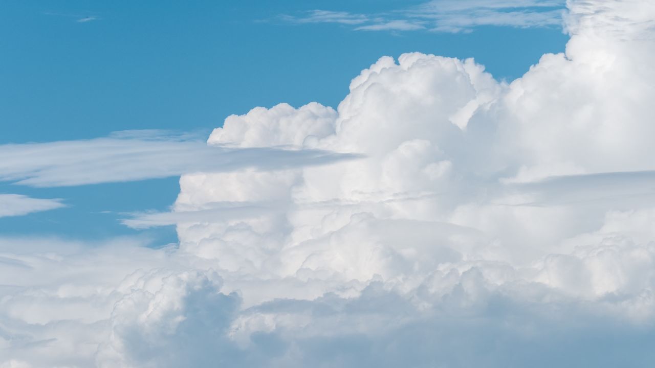 蓝天白云天空天气晴朗延时摄影 17