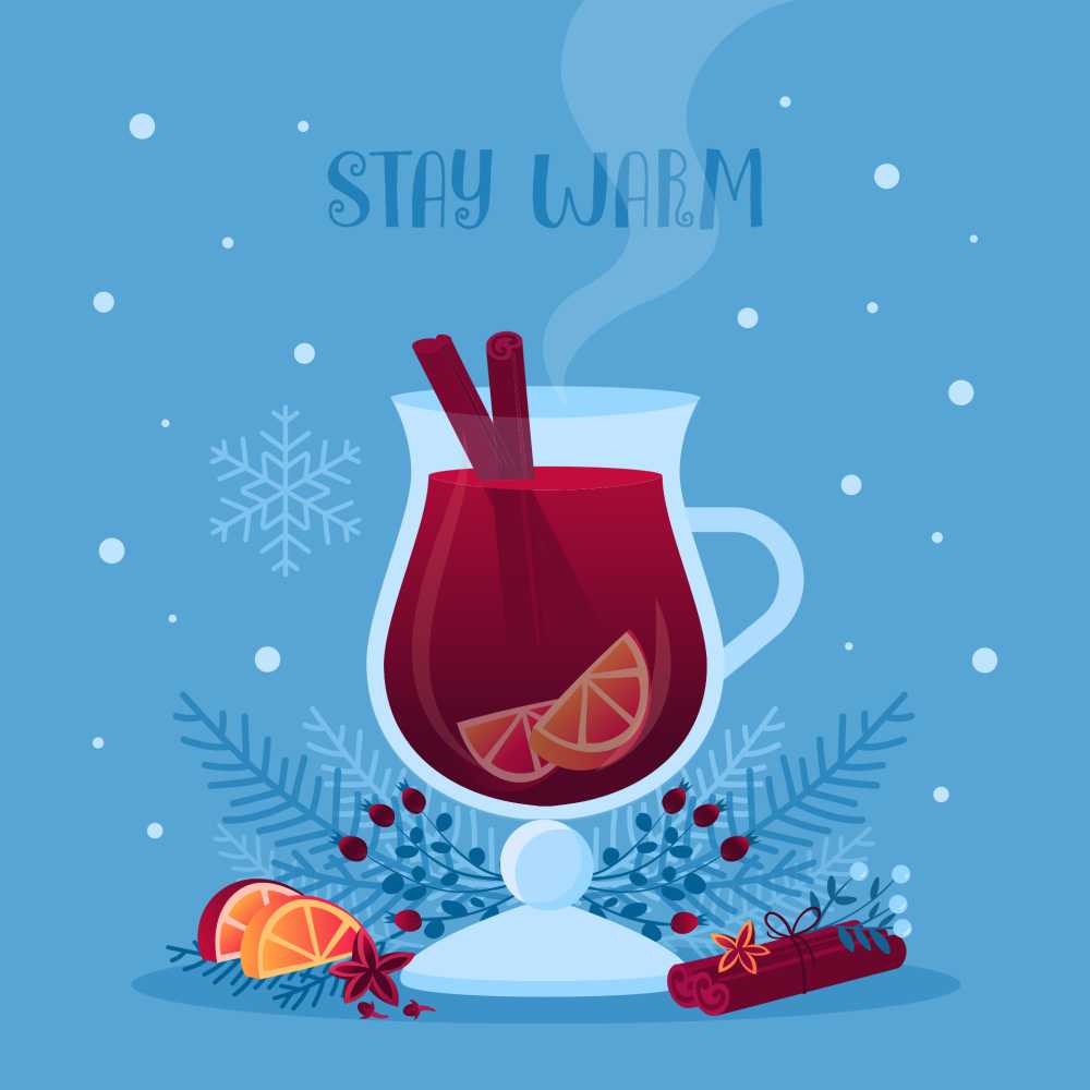 喝饮料玻璃玻璃八角浆果枝杈卡圣诞节肉桂丁香十二月甜点食品