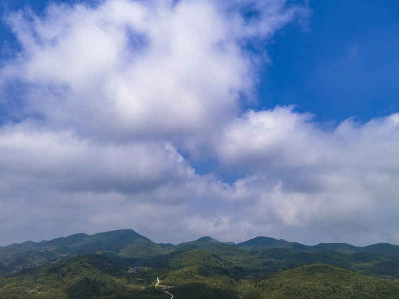 湖南张家界高山山川地貌 