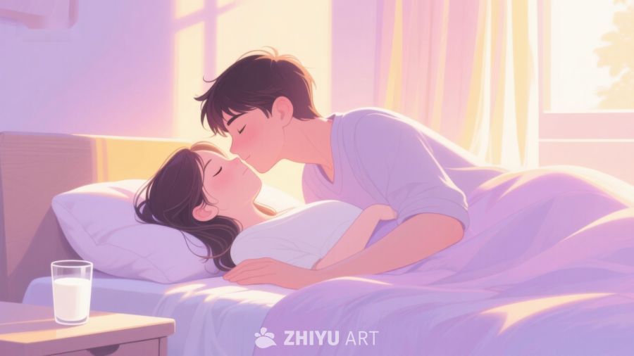 温馨晨光中的甜蜜一吻 362
