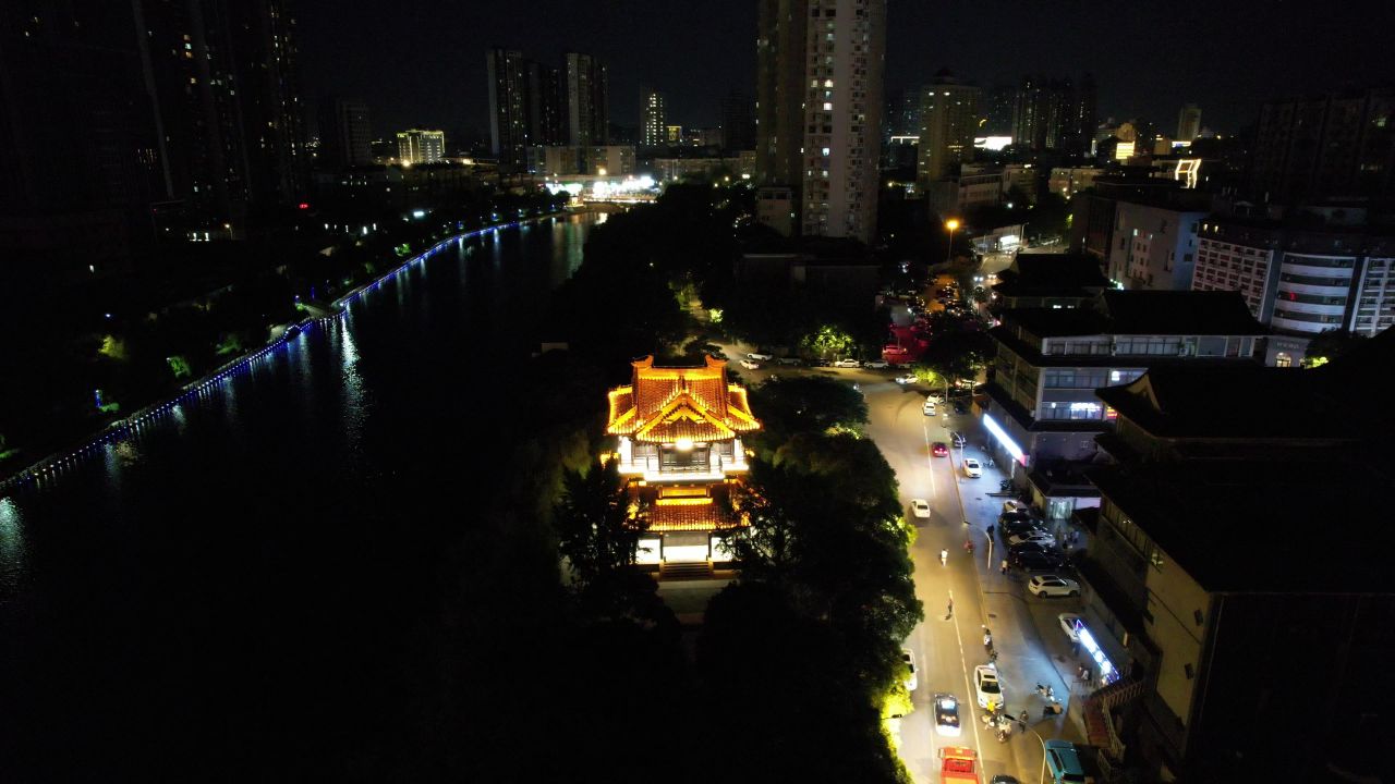 江苏徐州城市风光航拍 