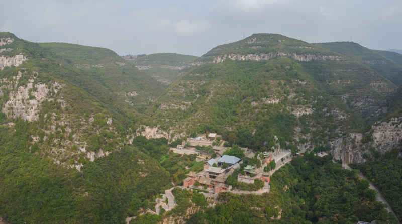 航拍山西晋城古建风光 32