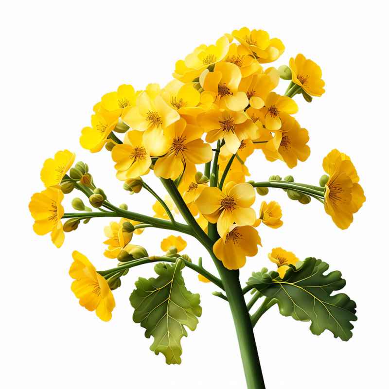 春天的油菜花插画 13