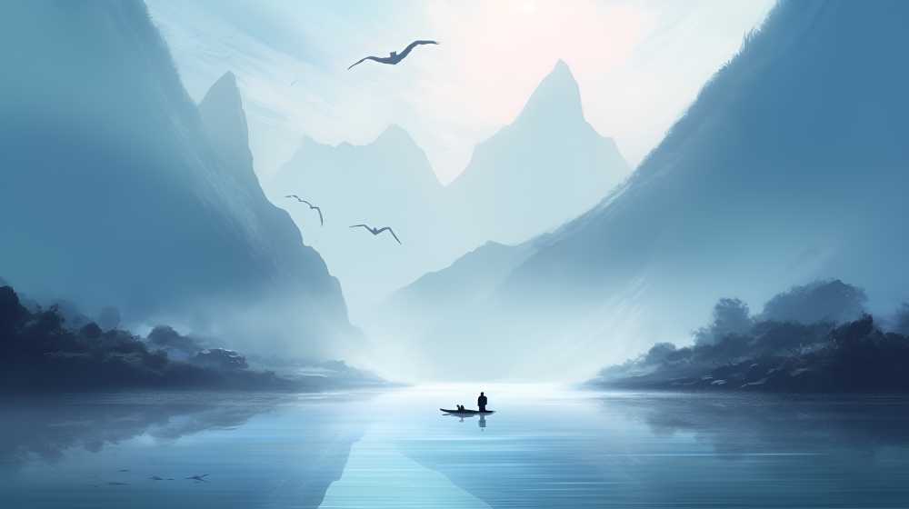 山水风景画中国风