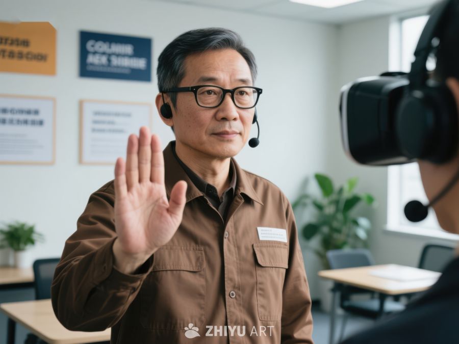 工厂培训：员工使用VR设备学习 144