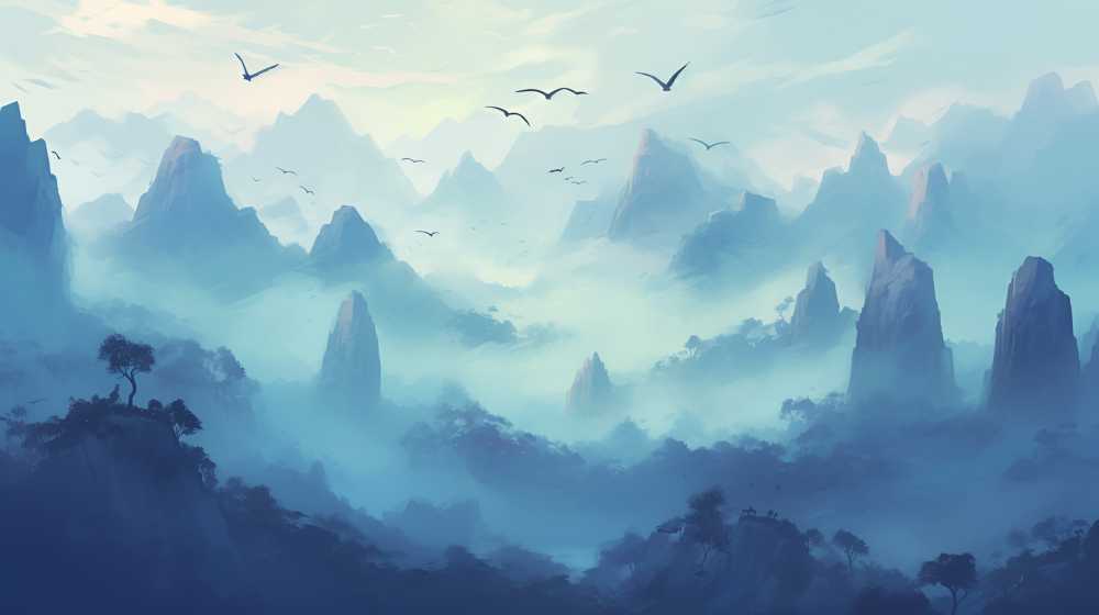 山水画每一幅都是艺术