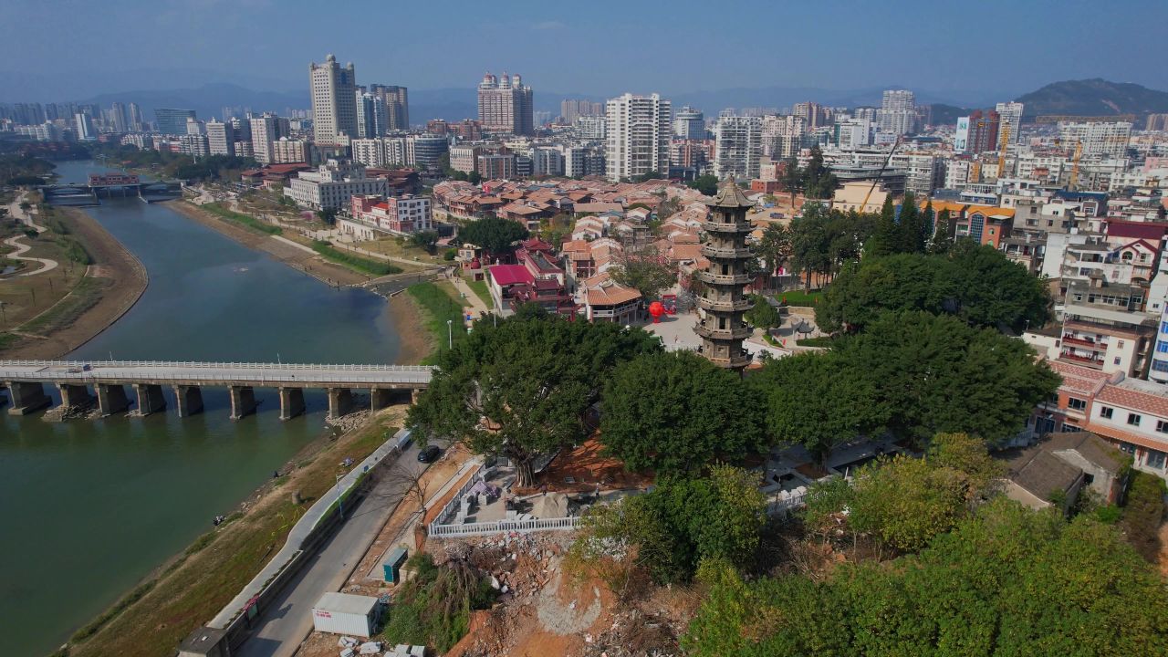 航拍福清东百利桥文化街 7