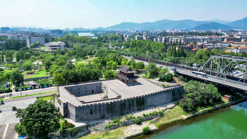湖北襄阳城市风光旅游景区航拍摄影图 