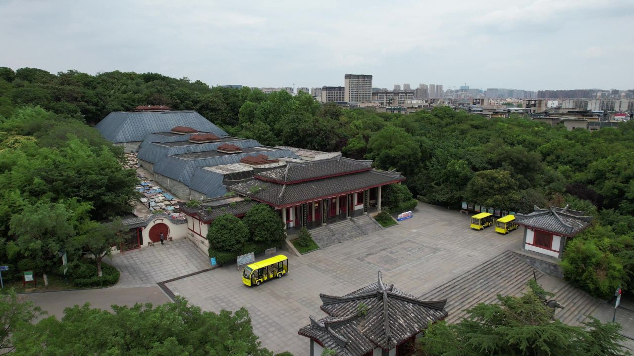 江苏徐州汉文化园航拍