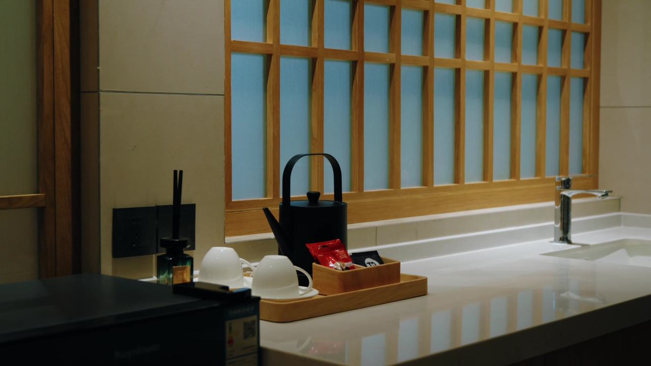 日式茶室的宁静一角