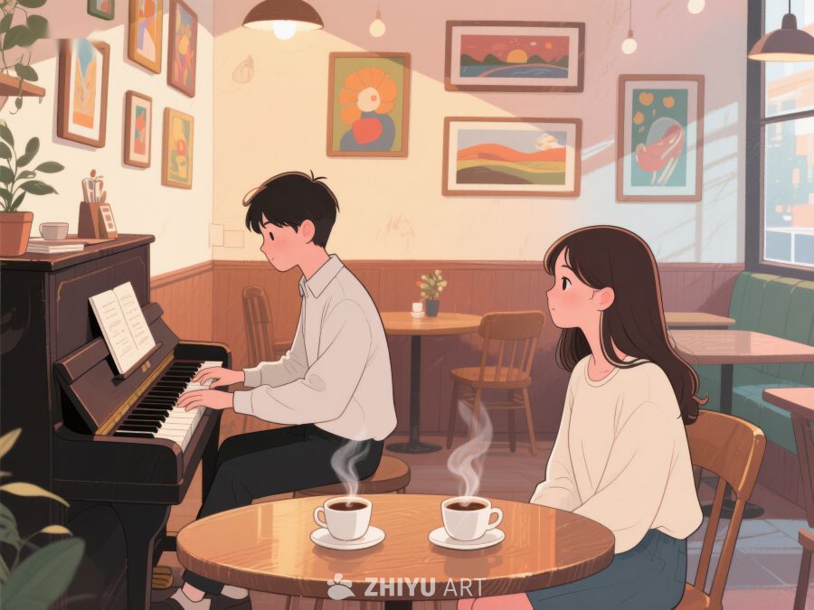 咖啡馆里的钢琴时光 393
