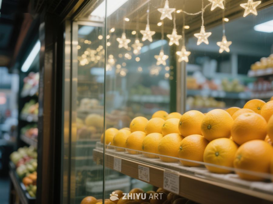 超市水果区橙子陈列 83