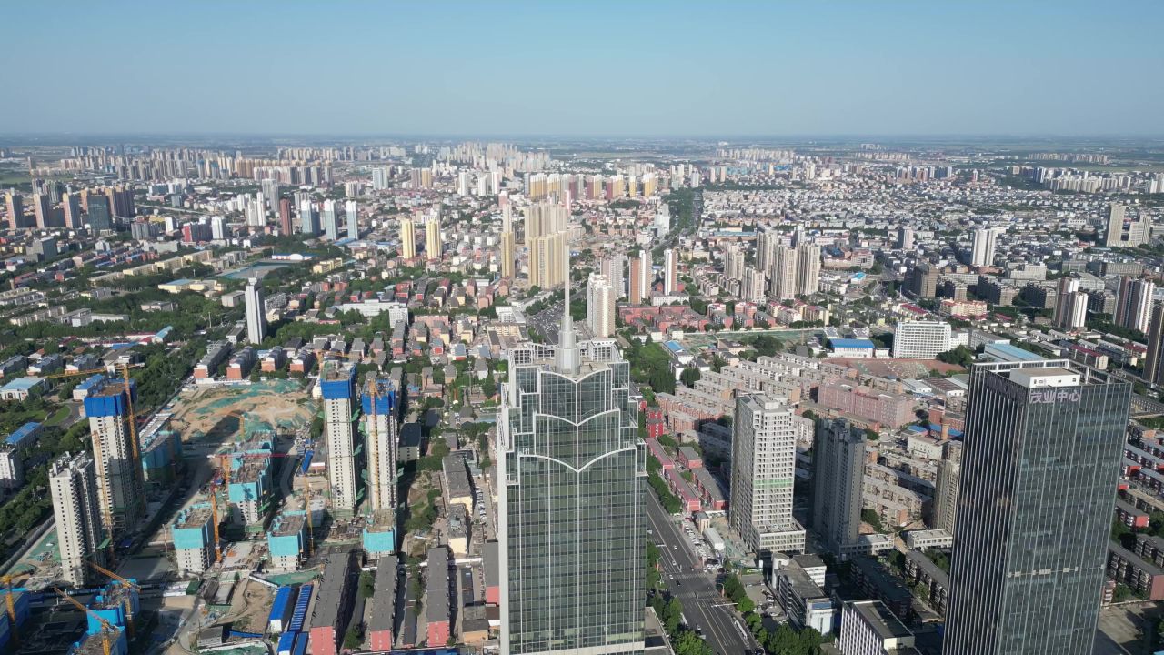 河北保定城市天际线万博广场