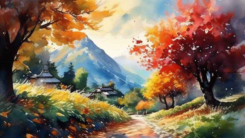人惊叹的山水画插画 17