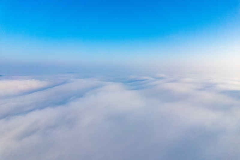 穿云云海航拍图 