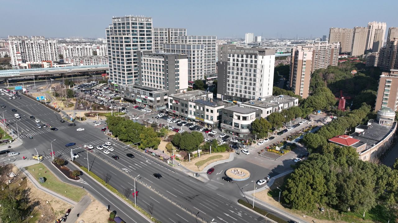 4K航拍城市建筑交通道路风光大景 12