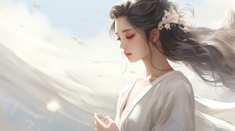 艺术浅白色唯美背景图99