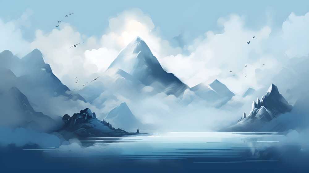 唯美意境山水画22