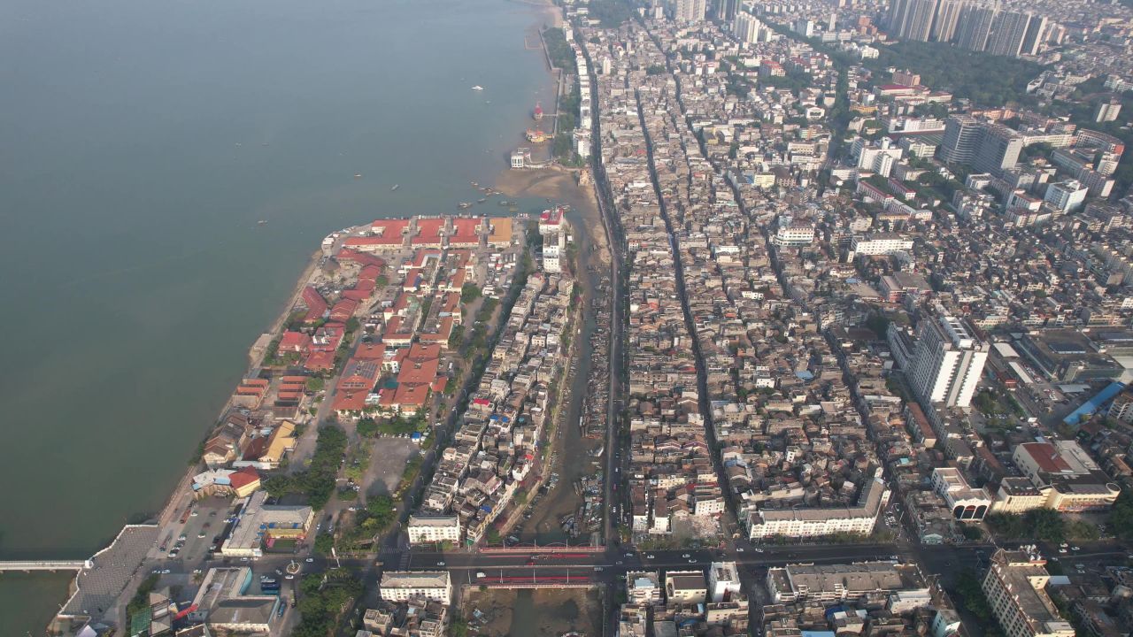 广西北海城市风光旅游景区航拍 