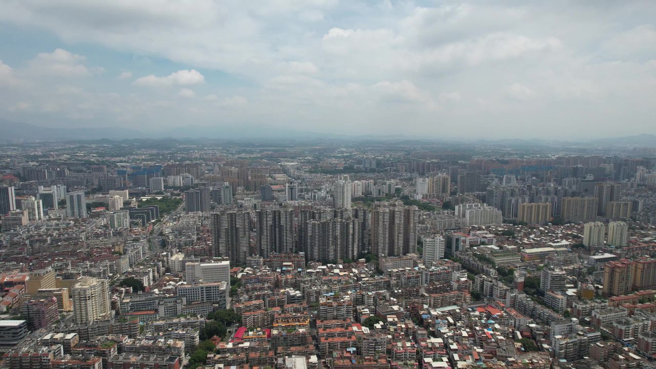 福建 漳州 城市 大景 航拍