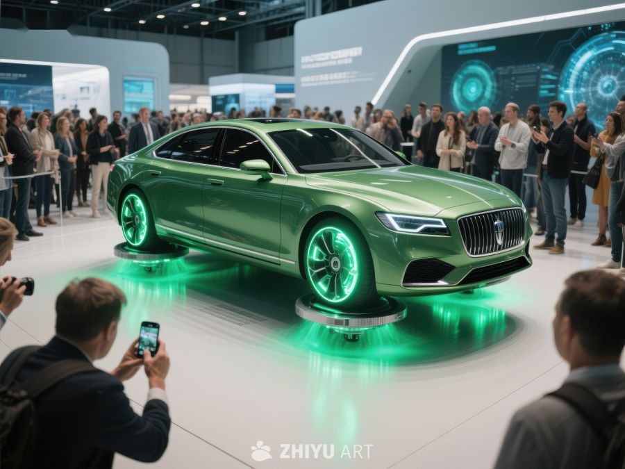 未来概念车亮相科技展会 302