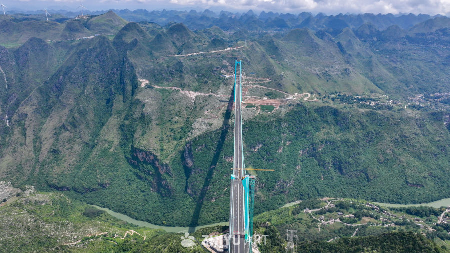 航拍贵州花江峡谷大桥 16