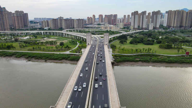 福建泉州城市风光航拍图 