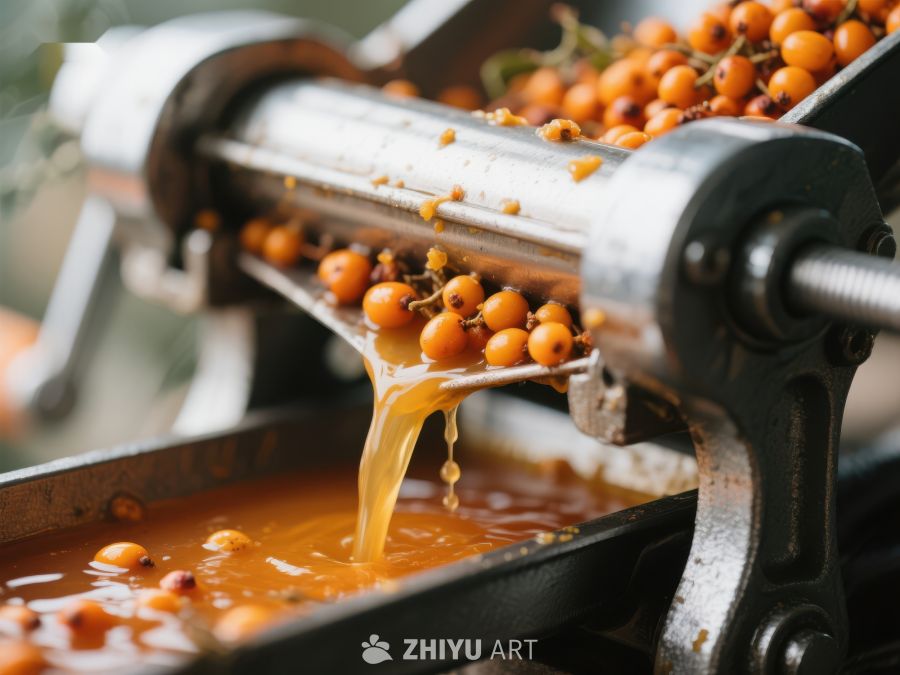 海 buckthorn 榨汁机提取果汁 164