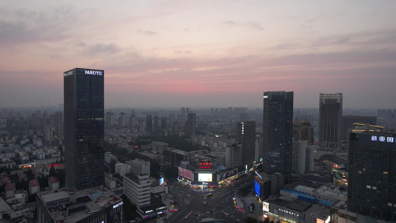 江苏宿迁城市风光旅游景区航拍