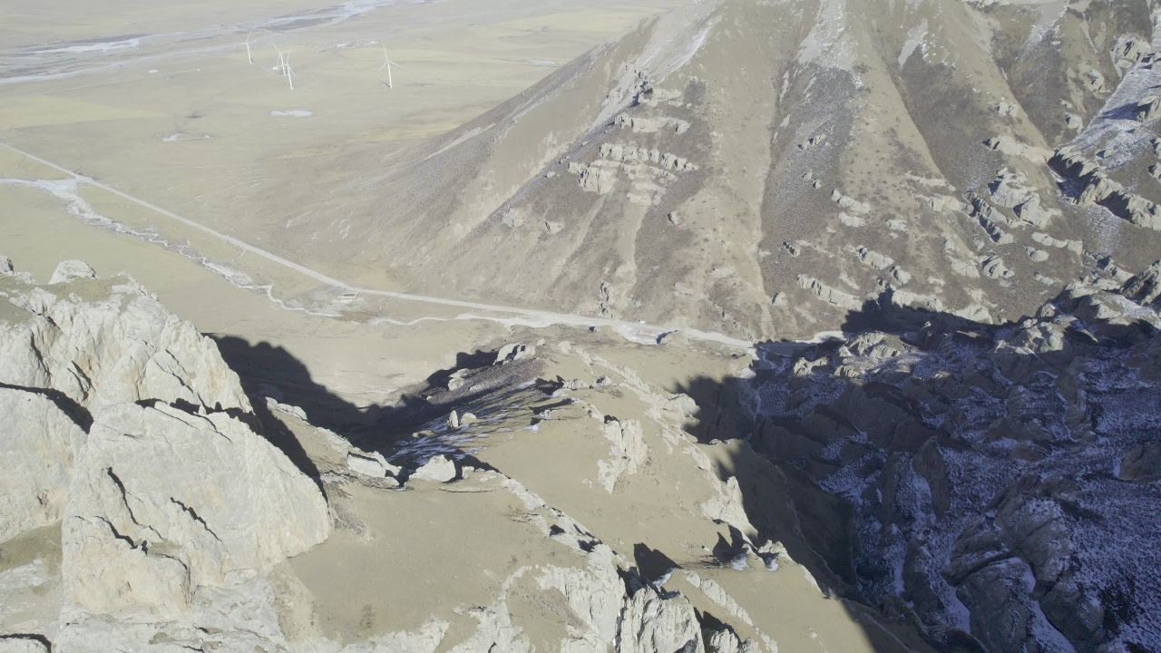 航拍天峻石林 9