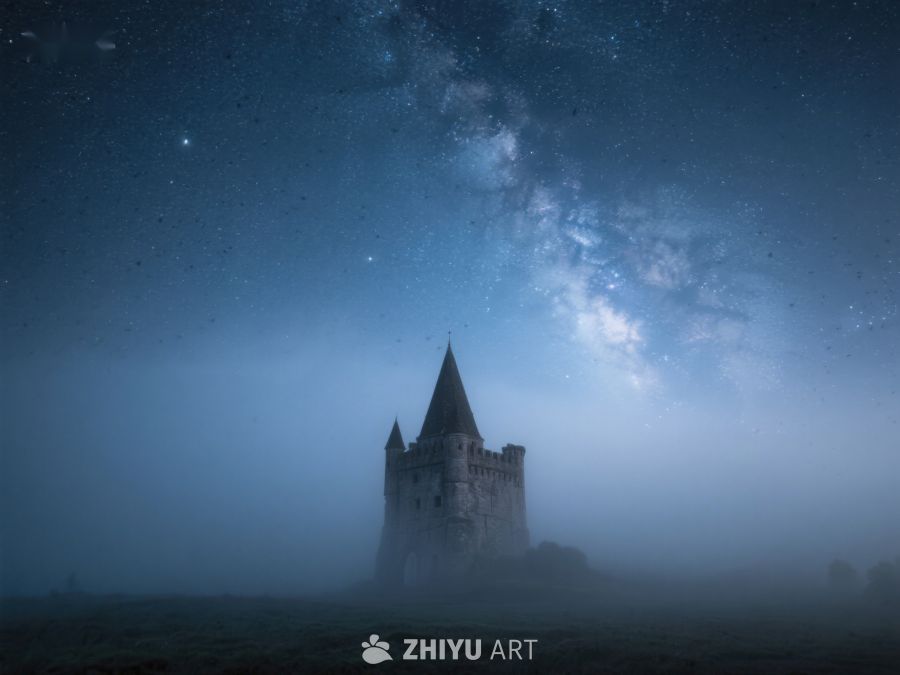 夜空下的神秘古堡 332