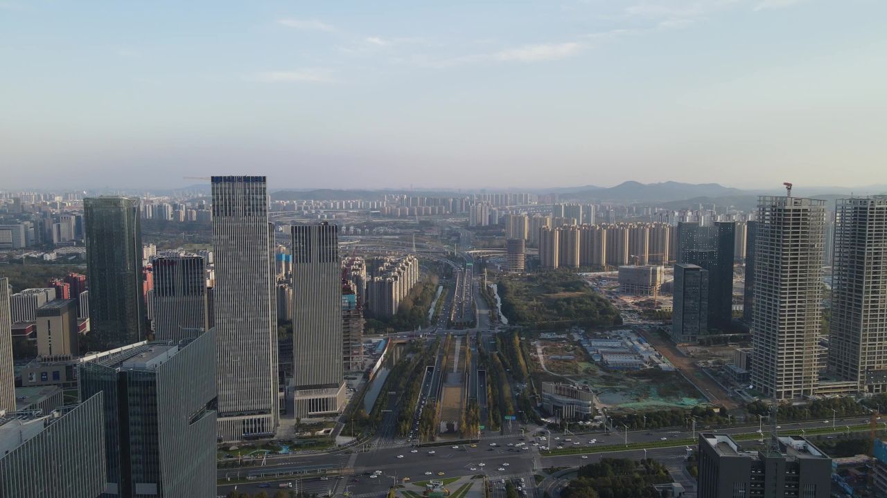 江苏南京城市风光旅游景区地标建筑航拍