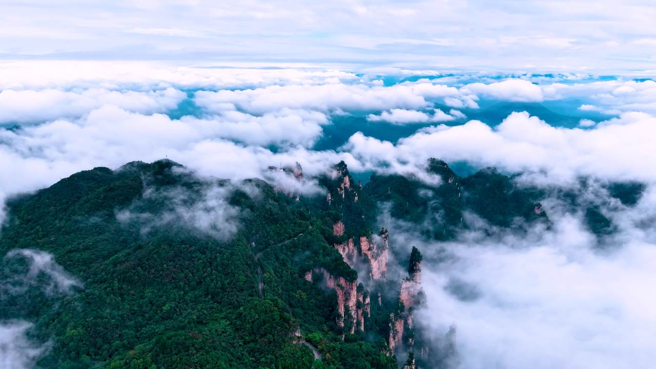 张家界天子山延时摄影