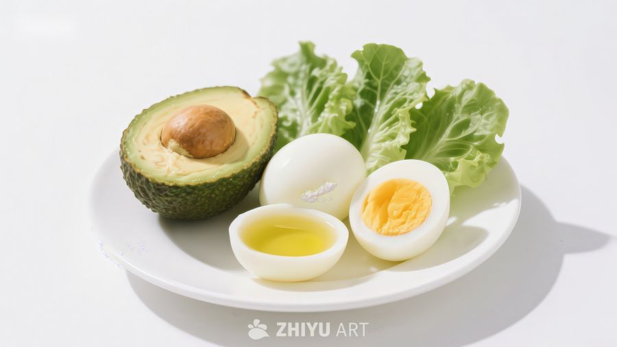 牛油果鸡蛋沙拉食材