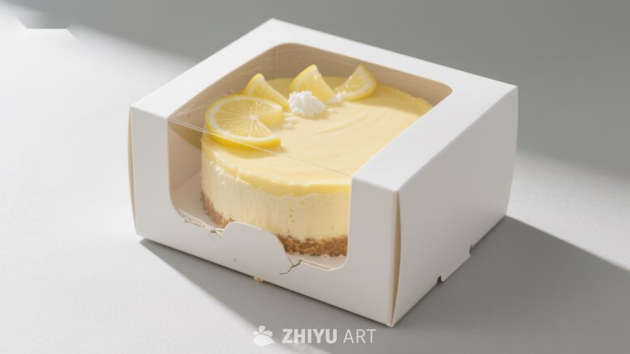 柠檬芝士蛋糕，清新美味