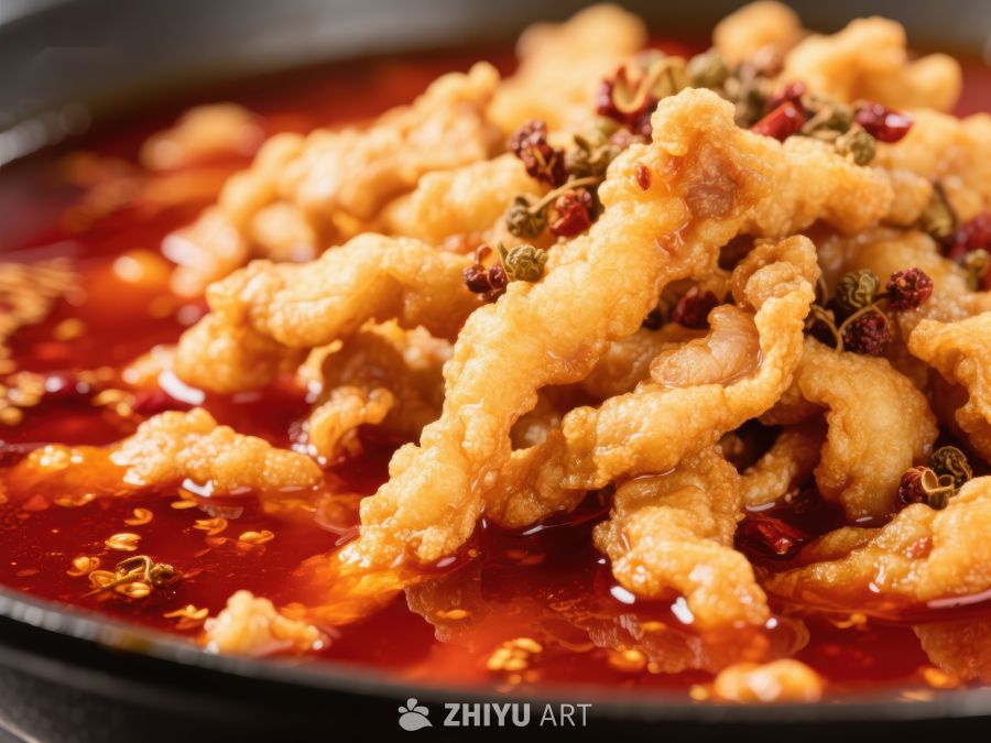 麻辣鸡肉丝，红油浸润的美味佳肴 398