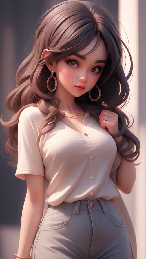 穿牛仔的女孩