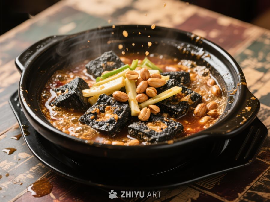 热气腾腾的麻辣豆腐锅 576