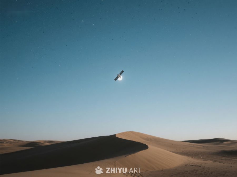 沙漠夜空下的飞行器 104