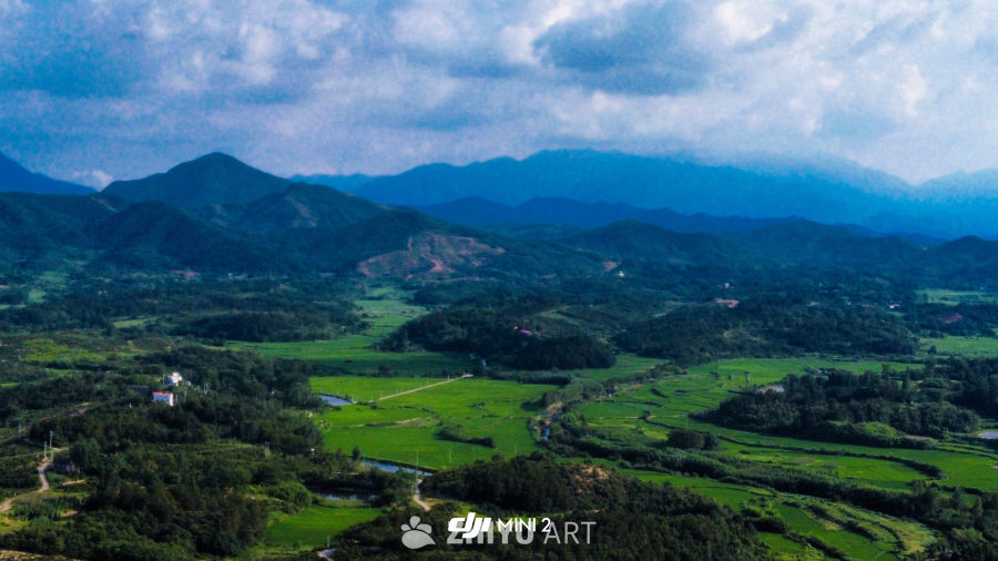 青山绿水间的田园风光