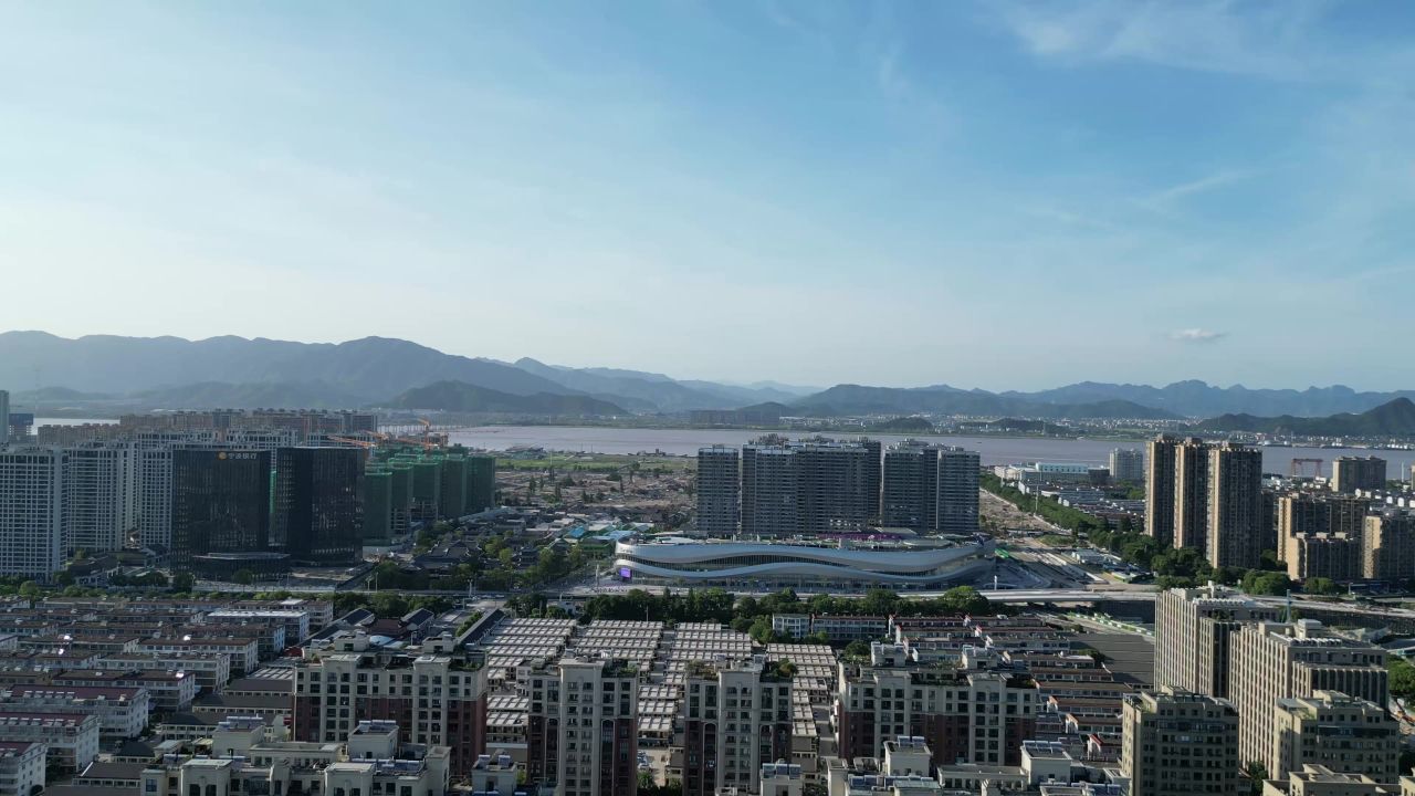 航拍台州椒江宝龙城