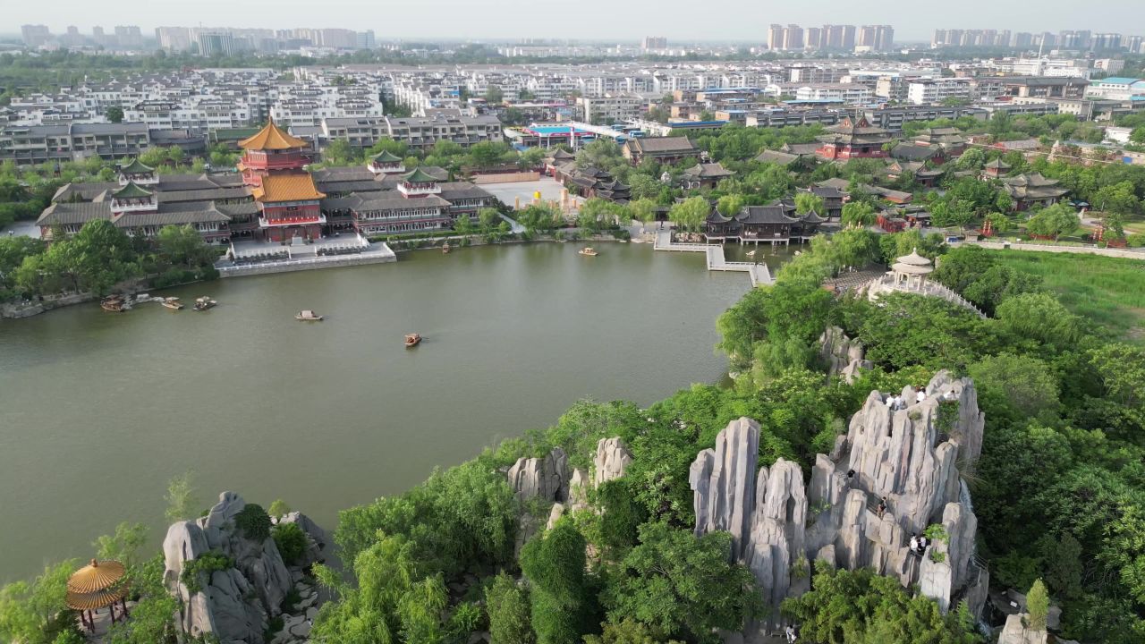 航拍开封中国翰园碑林