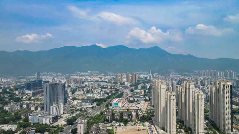 福建福州城市风光航拍摄影图