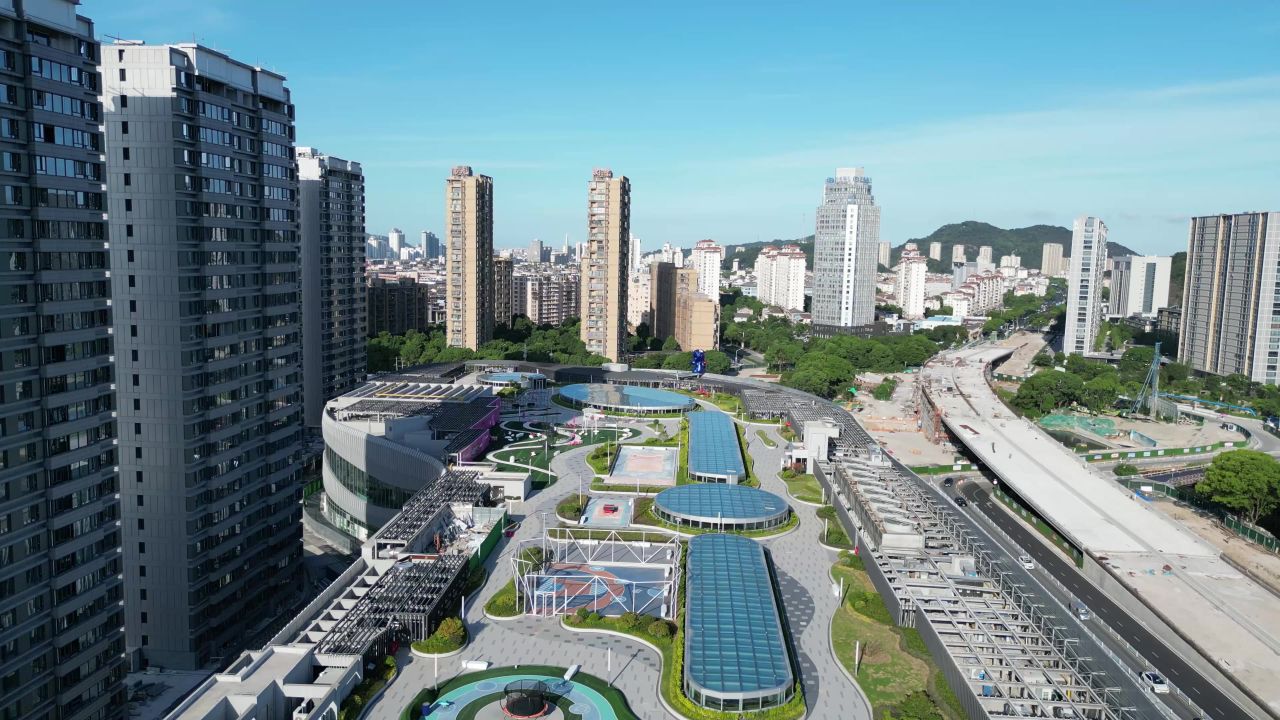  航拍台州椒江宝龙城