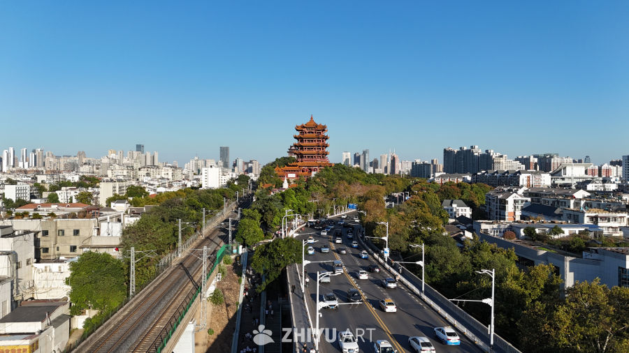 武汉江滩美景黄鹤楼 1