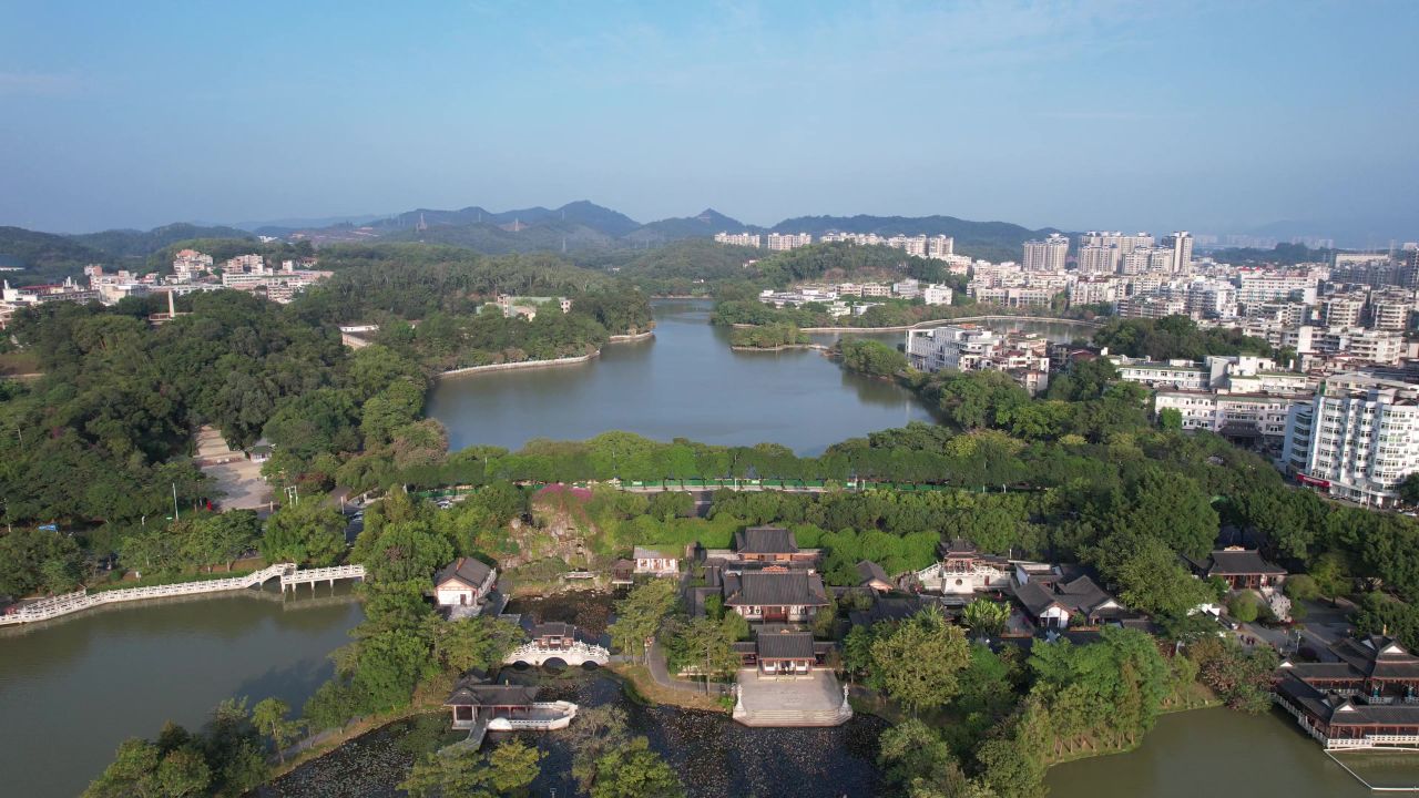 广东惠州西湖5A景区航拍