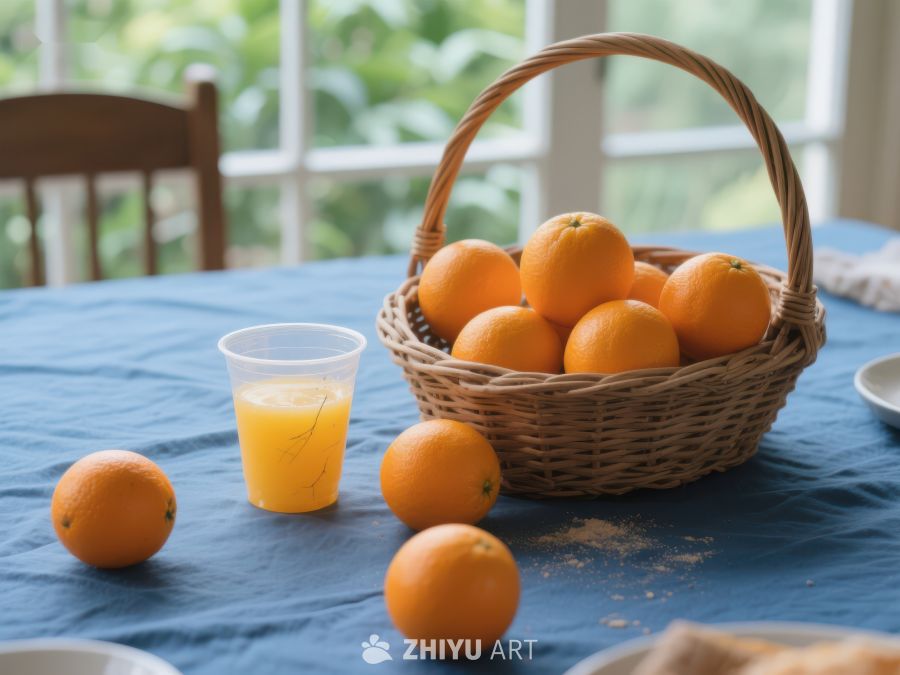 橙子与果汁：餐桌上的清新时光 43